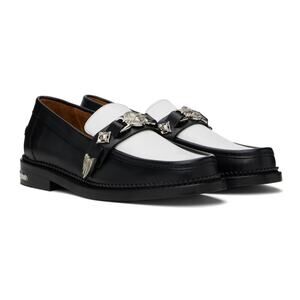 Toga Pulla leather loafers with silver buckles - size 38